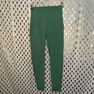 Aerie offline grass green leggings real me 7/8 length hi rise size S